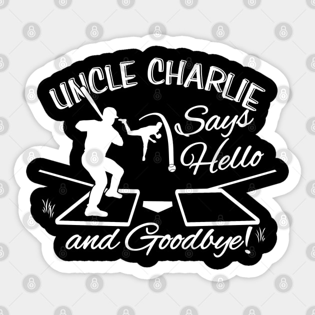 Fundamental Baseball Uncle Charlie Curve Ball Pitcher Sticker by TeeCreations